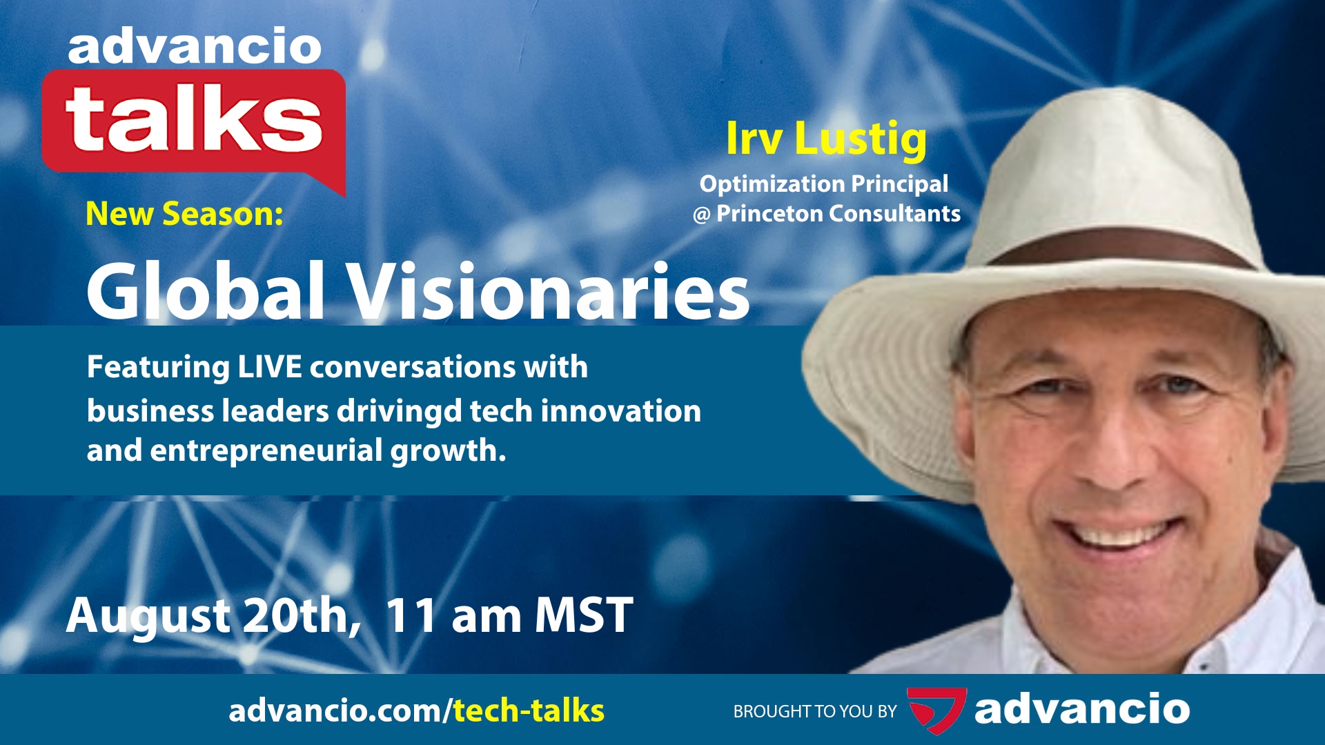 Advancio Talks Season 2 – Episode 10 with Irv Lustig