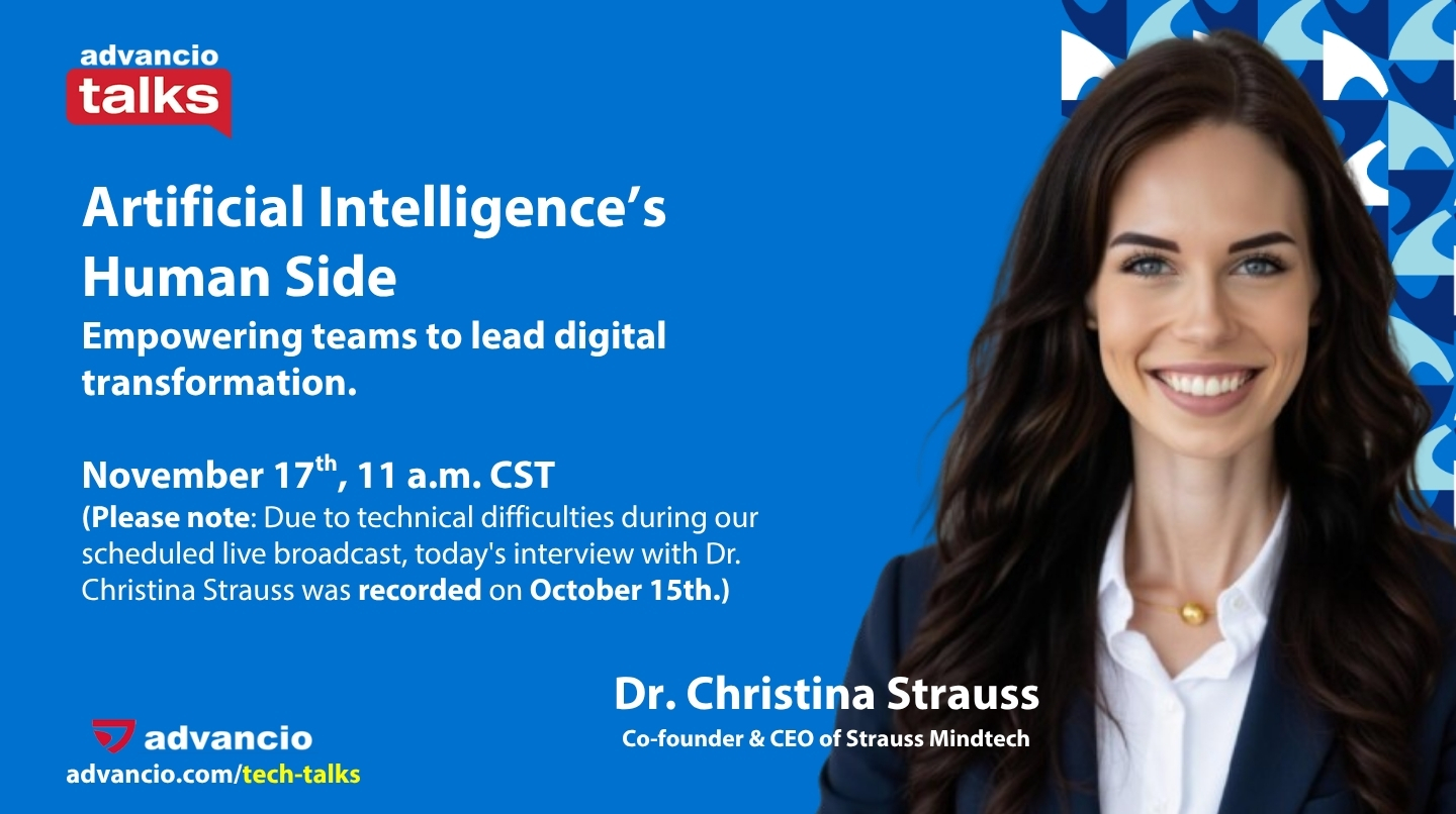 Advancio Talks Season 2 – Episode 18 with – Christina Strauss