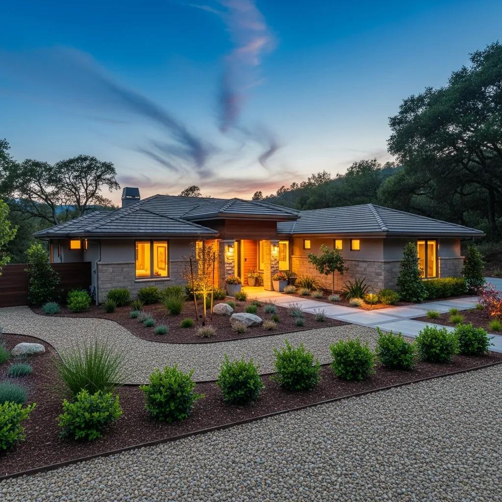 California home surrounded by nature, illustrating protection offered by homeowners insurance