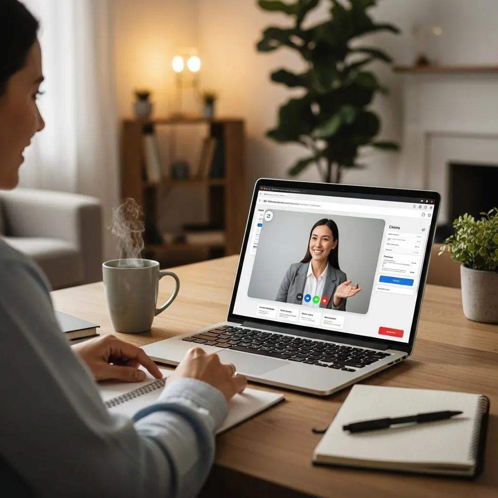 Customer interacting with a digital insurance portal, showing how insurtech improves the user experience